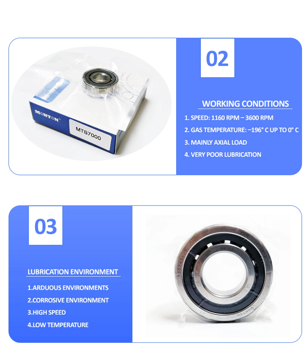 7206A5hu9 Cronidur30 material Special Bearing